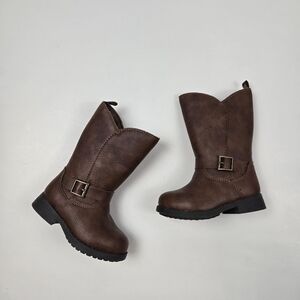 OshKosh B'gosh® Lumi Toddler Girls' Knee High Brown Riding Boots Size 5M